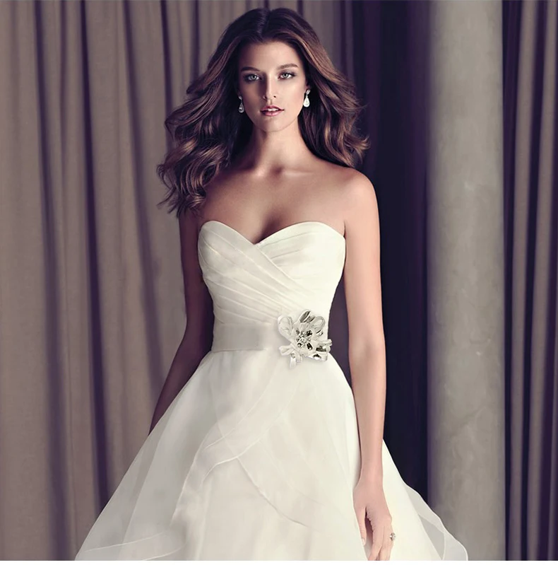 Женское свадебное платье с цветочным принтом элегантное Многоярусное поясом без