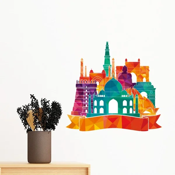 Буддийская религиозная буддийская Красочная картина с изображением храма