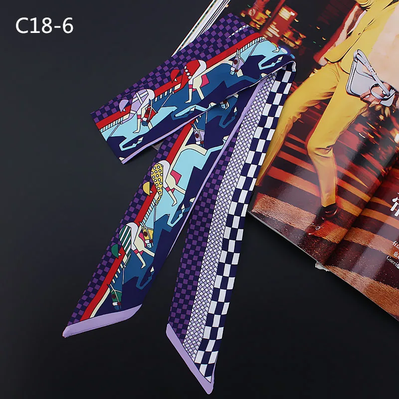 Мы фабрика шелковый длинный шарф 2019 Мода животное лошадь Печать шеи Элегантные