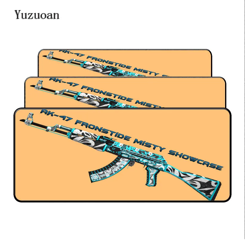 Yuzuoan 900x400 черный Стопорная кромка, контр-Страйк, на резиновой нескользящей подошве; настольный компьютер управления игроки скорость большой коврик для мыши