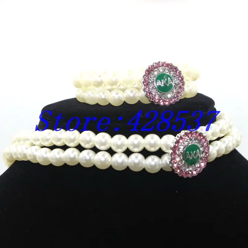 Бесплатная доставка AKA греческое братьев Альфа Капа зеленая эмаль белый розовый