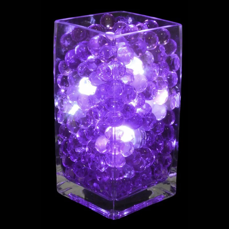 100 шт./лот красочный погружной светодиодный светильник для вазы