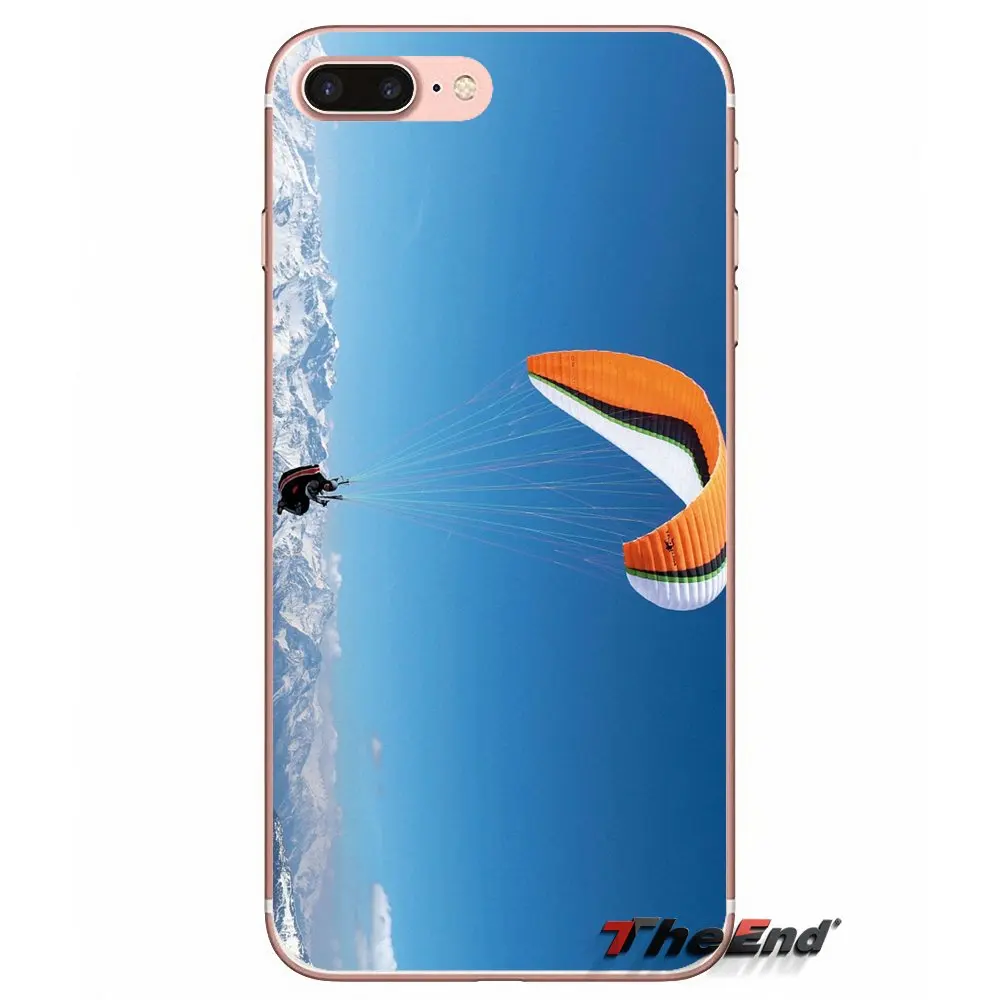 Силиконовый чехол для iPhone X 4 4S 5 5S 5C SE 6 6S 7 8 Plus Samsung Galaxy J1 J3 J5 J7 A3 A5 2016 2017 Paraglide Sports