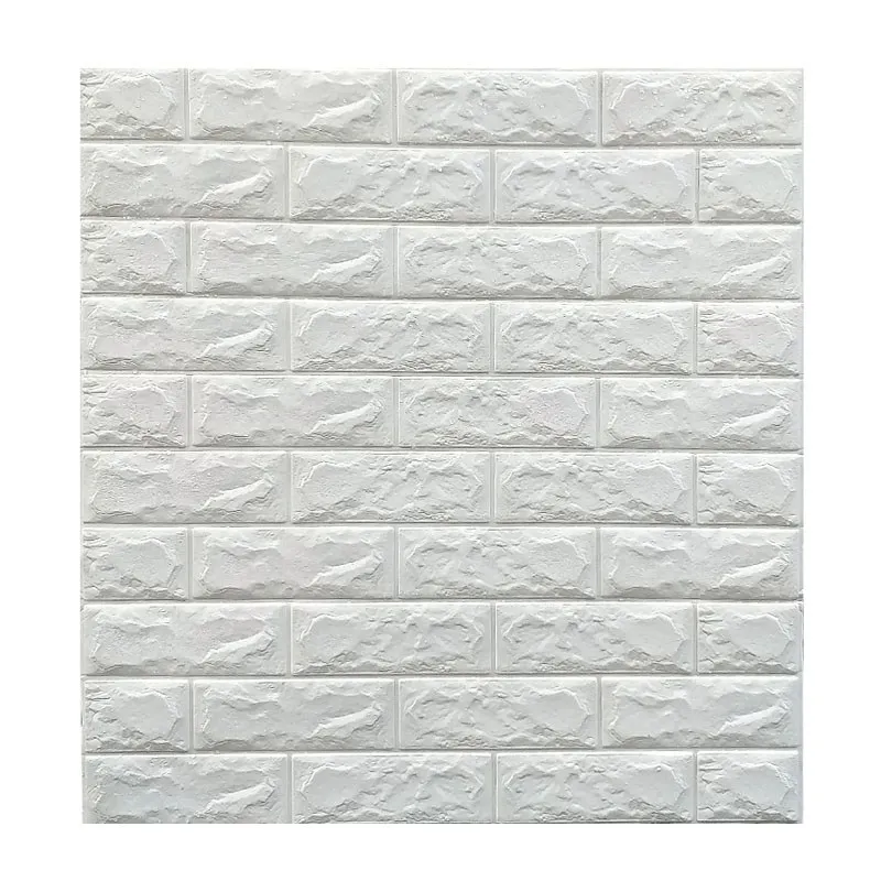 

DIY Self Adhensive 3D Brick Wall Stickers Living Room Decor Foam Waterproof Wall Covering Wallpaper For TV Background Kids Room