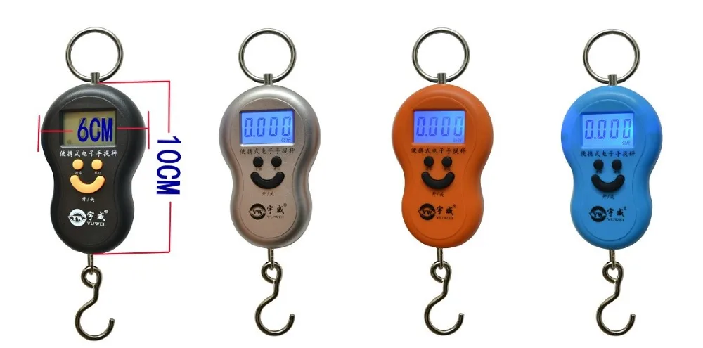 Юйвэй портативные электронные весы 50 кг для взвешивания висит экспресс доставка