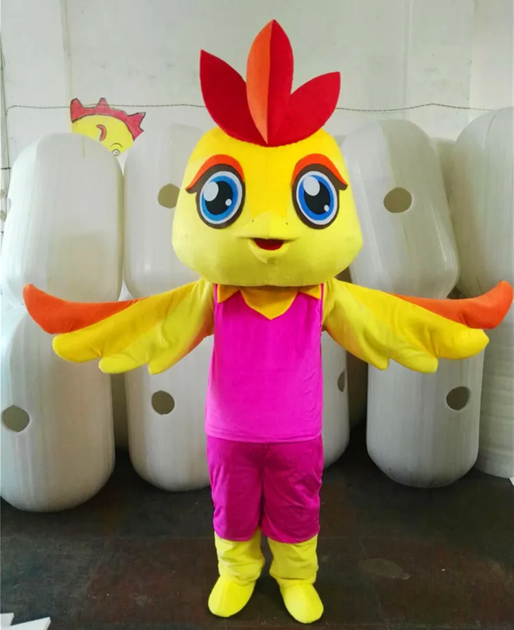 

Hot Sale Cartoon Yellow Chick Mascot Little Cute Birds Custom Fancy Costume Kit Mascotte Theme Fancy Dress Carniva Costume