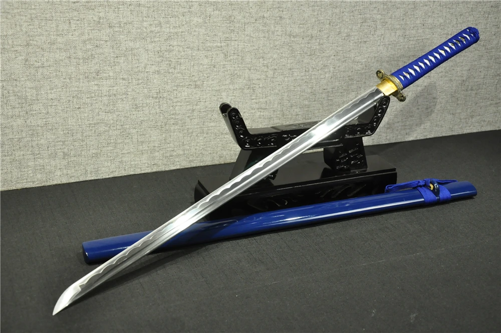 Катана самурайский японский прямой меч espada tanto wakizashi 1060 углеродистая сталь Хамон Железный tsuba металлический меч taichi Катана