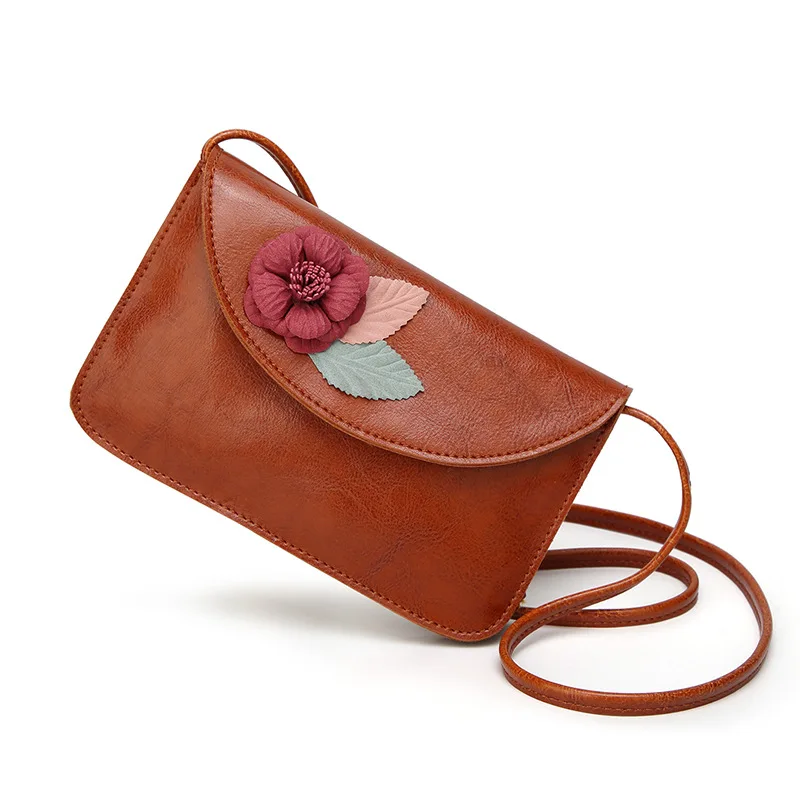 

Leather Messenger Mini Flower Women Bag High Quality Casual Female Bags Tote Designer Shoulder Bag Ladies Small Bolsos Handbags