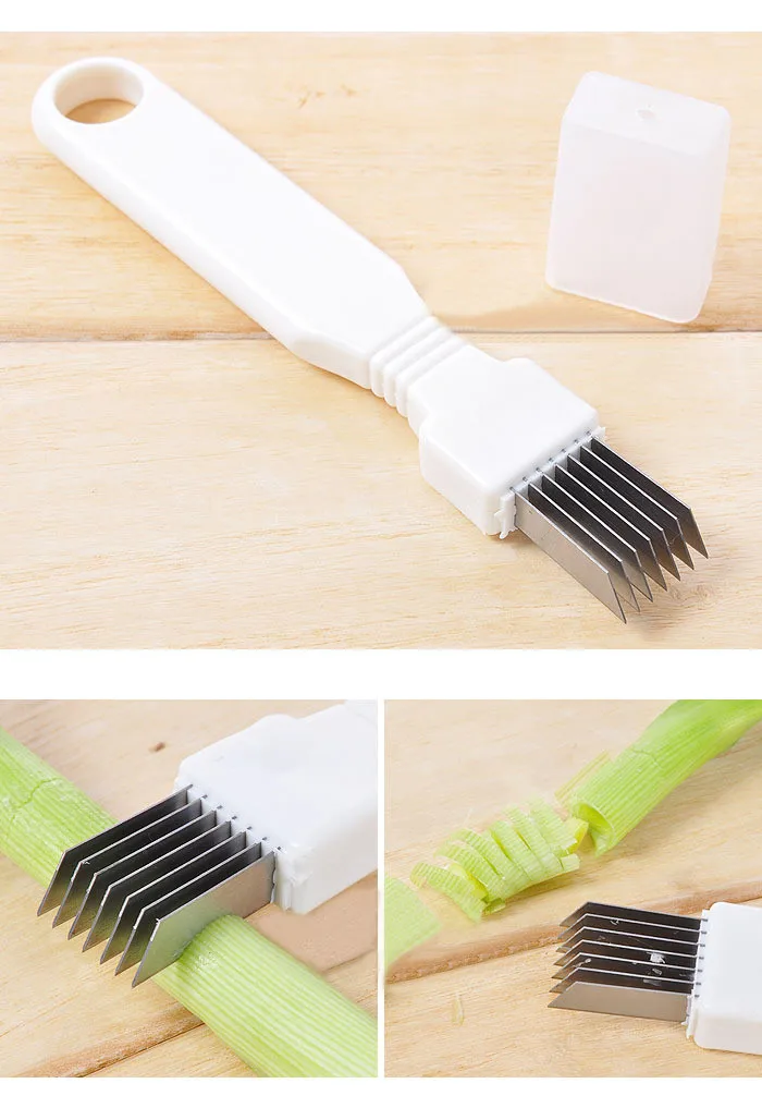 Кухонные ножи для овощей волшебный Измельченный зеленый нож лука режущий