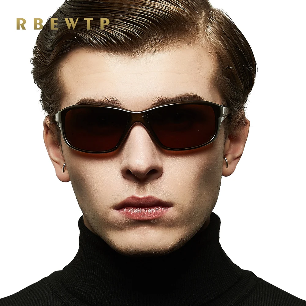 Очки солнцезащитные RBEWTP Мужские поляризационные зеркальные Спортивные