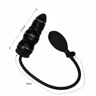 Секс-игрушки для женщин и мужчин, Анальный расширитель с насосом, товары для взрослых, силиконовая расширяемая Анальная пробка, массажер для заднего двора, надувная Анальная пробка