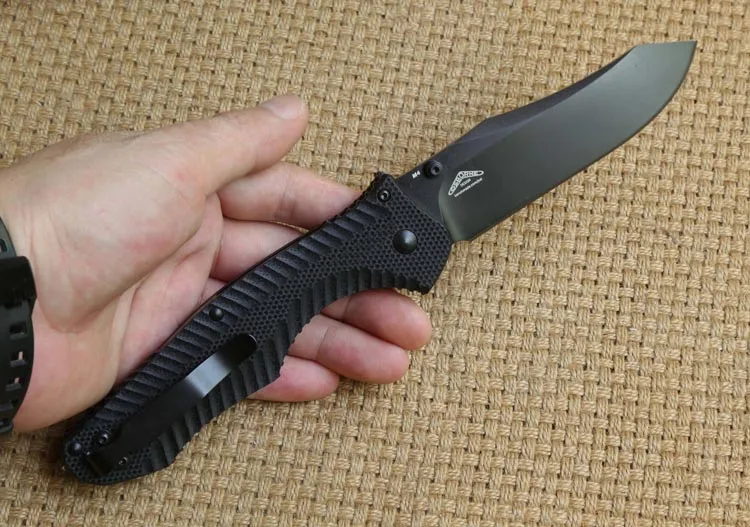DICORIA BM810 G10 ручка складной нож D2 Сталь лезвие Медь стиральная машина для кемпинга