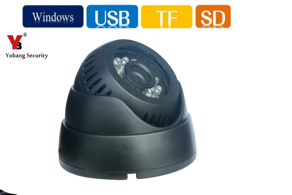 YobangSecurity USB купольная видеокамера видеонаблюдения ИК камера ночного видения