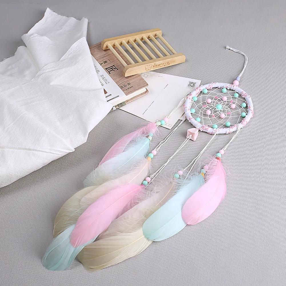 Летающие ветряные колокольчики Ловец снов ручной работы подарки перо подвеска