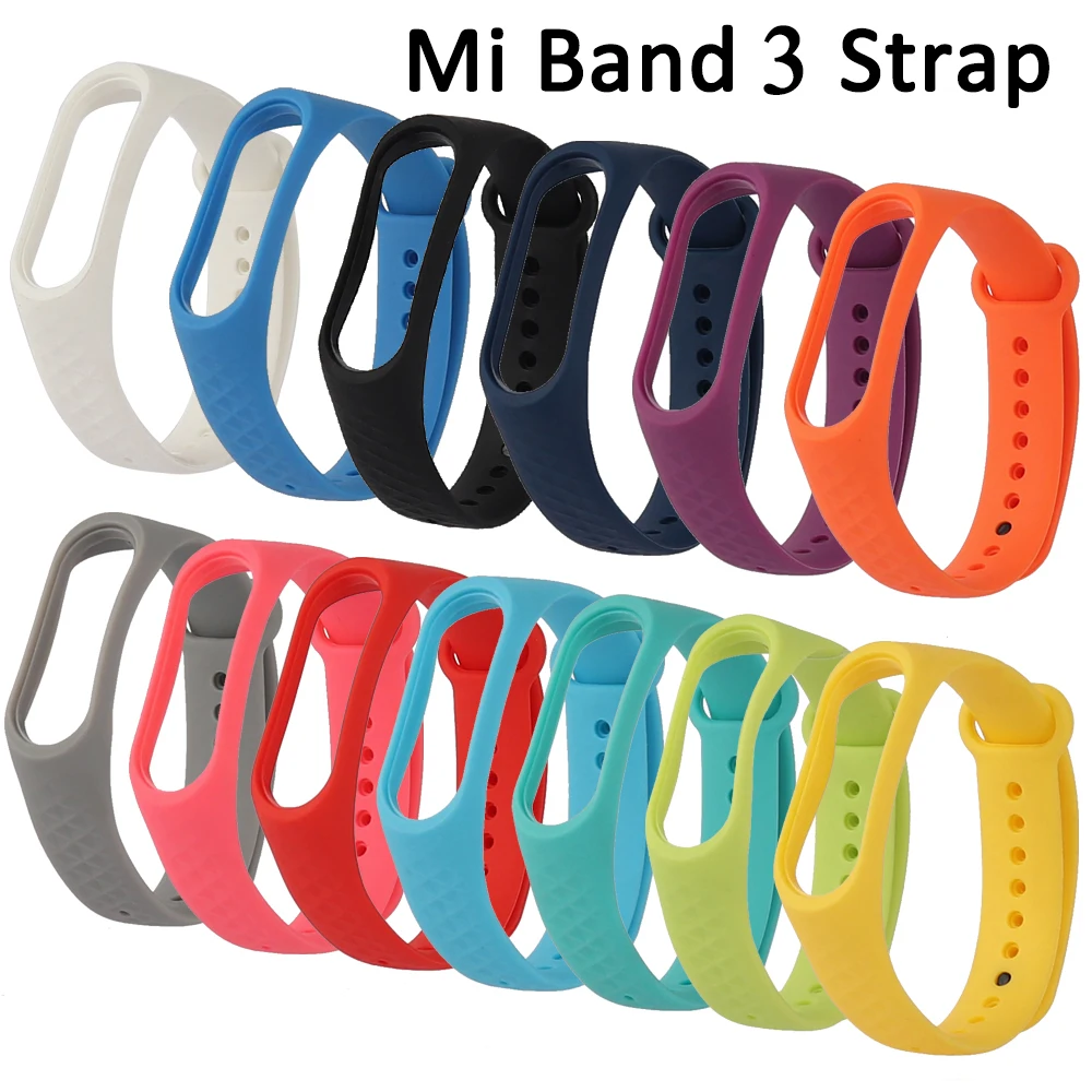 Замена Mi Band 3 ремешок силиконовый фитнес трекер спортивный наручные аксессуары