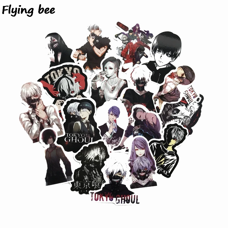 Flyingbee 52 шт. аниме граффити наклейки s для детей DIY чемодан ноутбук скейтборд