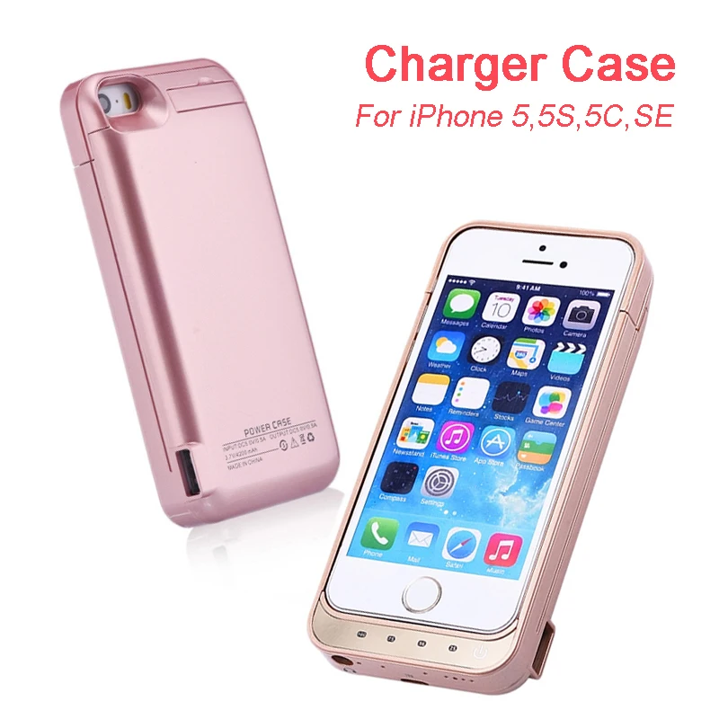 Charger case for iPhone 5 5C 5S SE 4200mAh backup Battery Case Charging Power Bank Portable External phone | Мобильные телефоны и