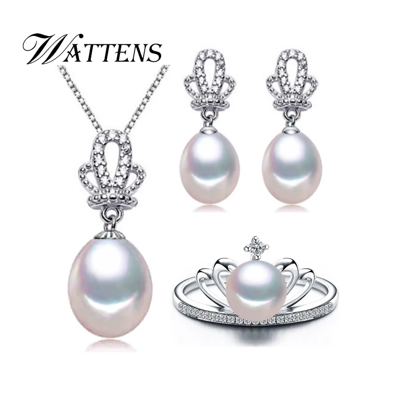 Комплект из колье и серёг серебра 925 пробы | Украшения аксессуары