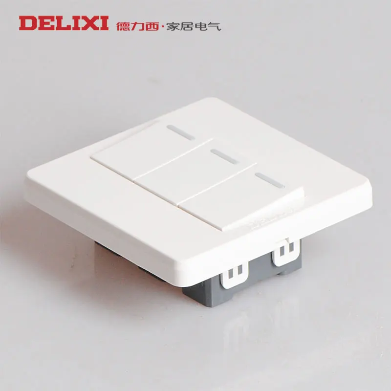 West Germany 86 type wall switch socket panel CD310 triple double control three open genuine concealed |