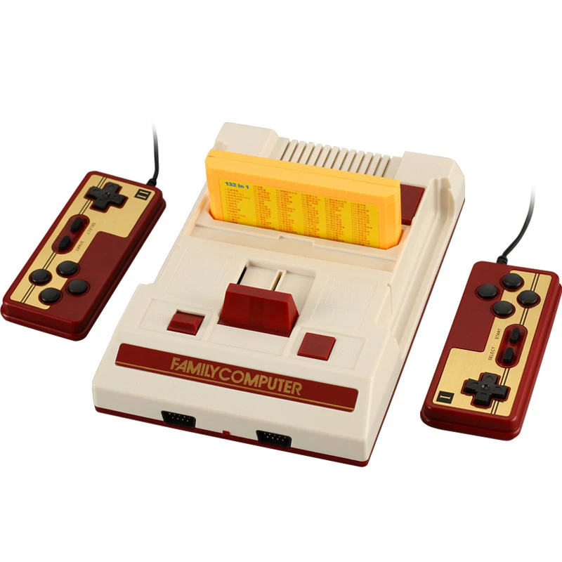 

1PCS Mini D19 Video Game Console Insert 132 IN 1 Games FC8 Cards Classic Family TV Video games Player for children Gifts