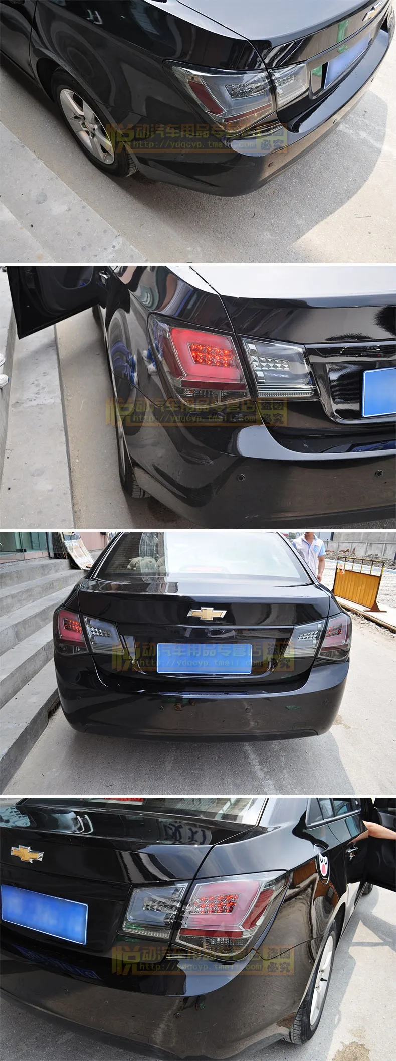 Автомобильный Стайлинг, задний фонарь для Chevrolet Cruze 2009-, задние фонари, задние фонари, светодиодный задний фонарь, светодиодный DRL+ тормоз+ Парк+ сигнальный стоп-сигнал
