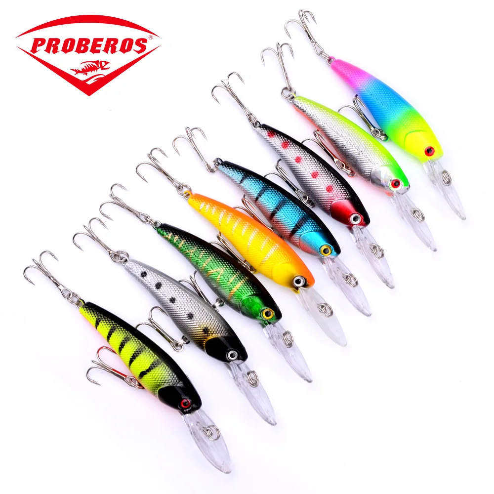 Pro 9 см 8 3g ловля рыбы на блесну блесны Пластик блесна жесткая приманка Лодка Bait с