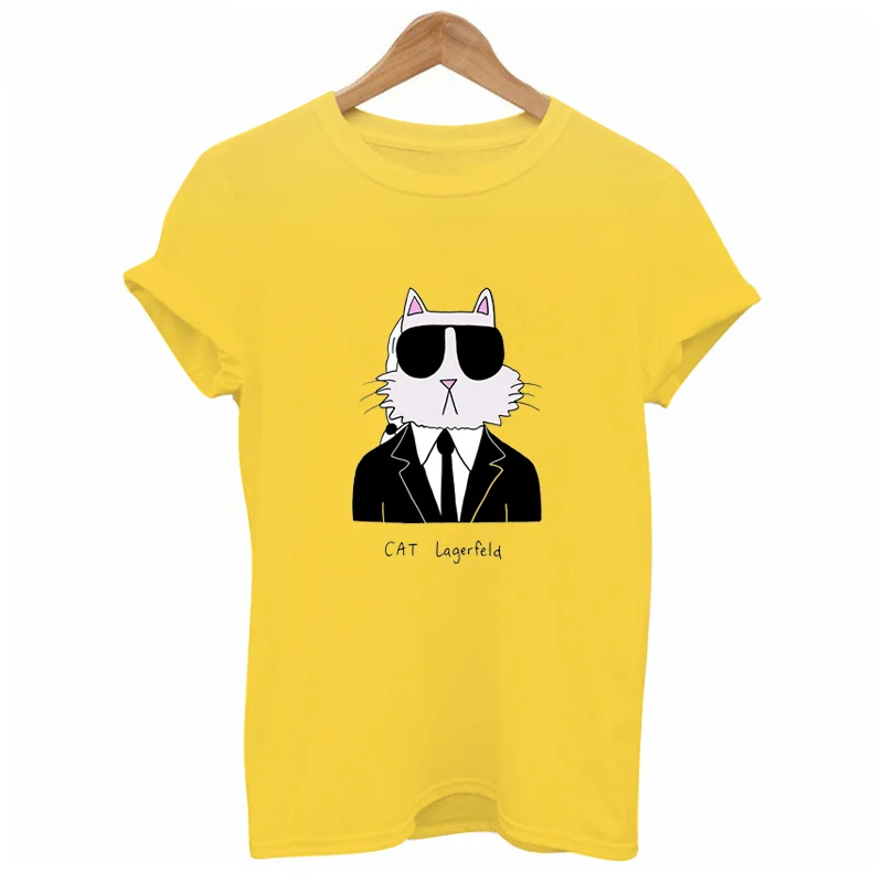 2019 famous art vogue Shirt Women/men white Cotton cat shirt Harajuku Top couple clothes Girlfriend Gifshirt femme | Женская одежда