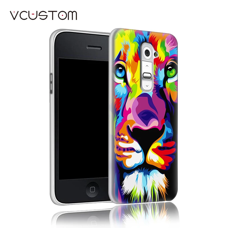 Vcustom смешать принцесса Лев цветок бабочка белый жесткий Чехлы для LG G2 мини D618 D620