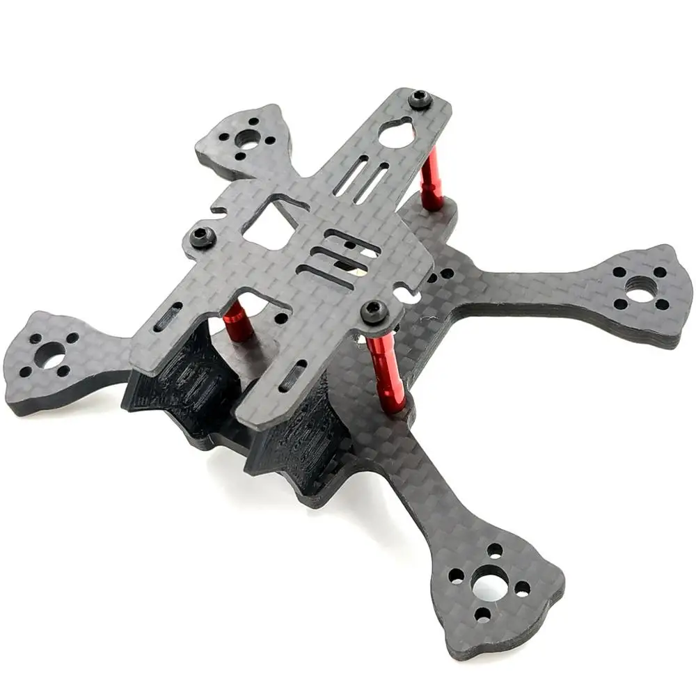 AlfaRC Quark96 2 дюйма FPV гоночный Квадрокоптер рамка Комплект дрона с дистанционным управлением Поддержка Runcam/лисица/CADDX. Штепсельная вилка стандарта США Micro серии F3 F4 2030 2045 2035