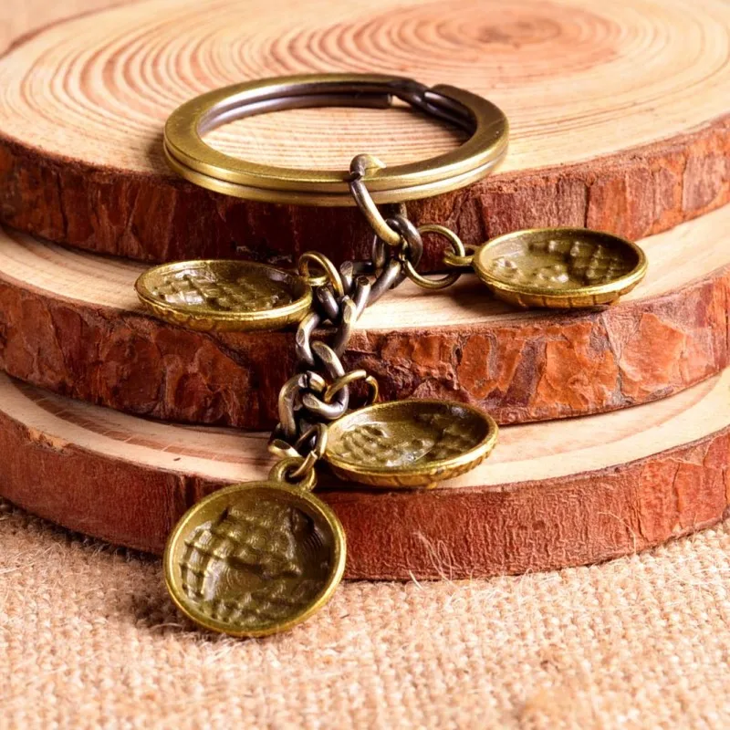 Vintage Antique Bronze Zinc Alloy Metal Chain Map Keychain Ball Earth Keyring World Accessory Tellurion Brelok Gift Souvenir | Украшения и