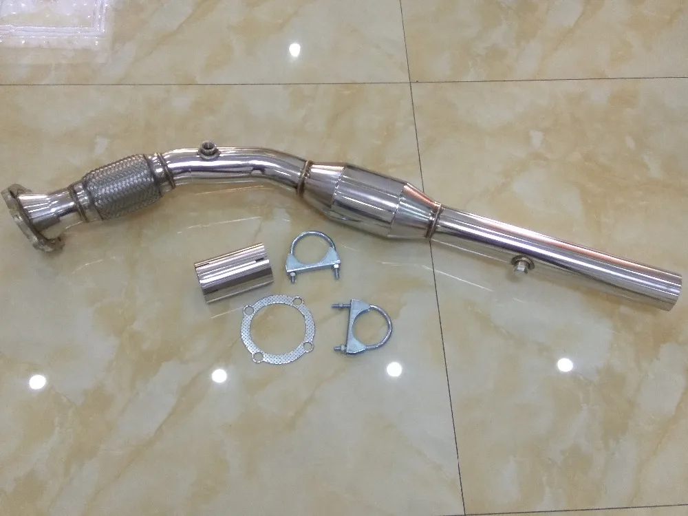 Выхлопная труба для A3 1,8 T выхлопная труба для GOLF MK4 GTI 1.8L A3 TT TURBO вниз труба с 200 ячейками cat