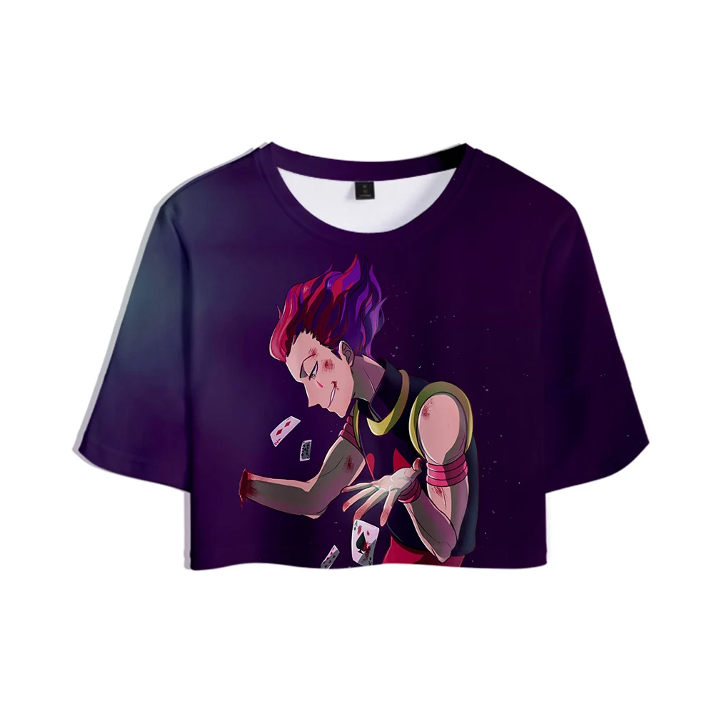Женская футболка с 3D принтом Hisoka летняя пикантная Повседневная размера плюс XXL