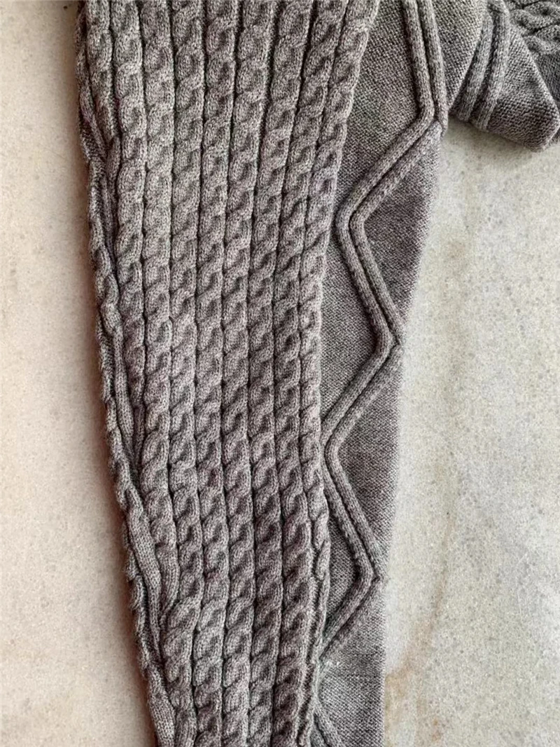 Женский трикотажный Костюм двойка свитер с высоким воротником и брюки| |