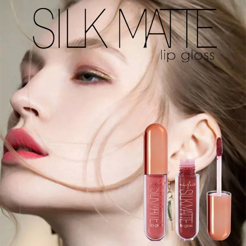 Новый бренд Ультра Матовый вельветовый блеск для губ 5 шт. шелковые