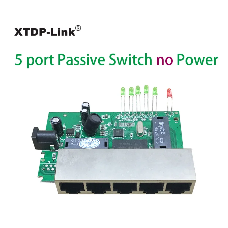Only PCBA 5 Порты и разъёмы 12V 15V Пассивный Poe коммутатора ethernet 10/100 Мбит/с коммутатор poe 4 Порты и разъёмы питания для камеры видеонаблюдения IP телефон ip камеры 4/5+ 7/8 - Цвет: Only PCBA
