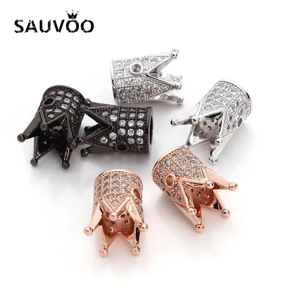 SAUVOO 2 шт./лот женские модные ювелирные изделия Корона из бисера стеклянный