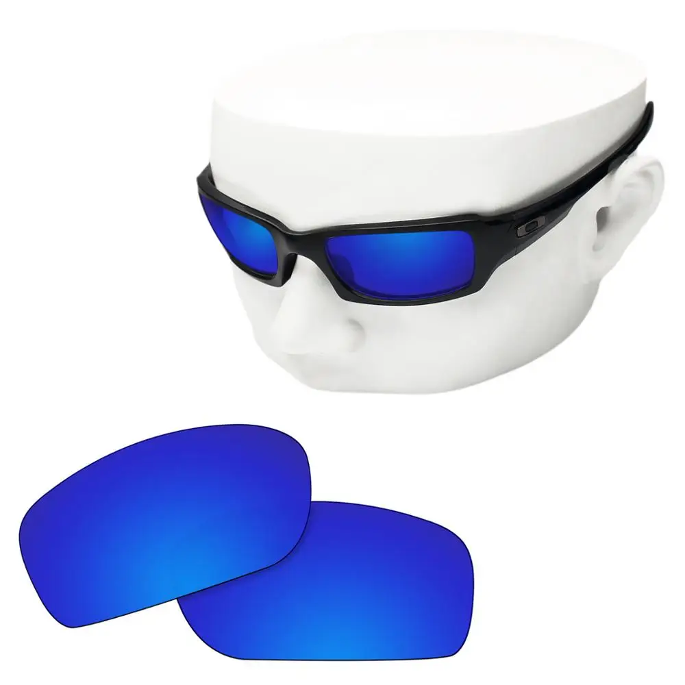 OOWLIT Polarized Replacement Lenses of Deep Blue Mirror for-Oakley Flak Jacket Sunglasses | Аксессуары для одежды