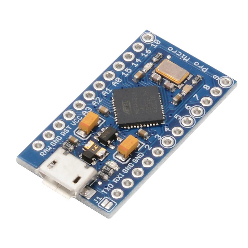 Pro Mini ATMEGA32U4 5 В/16 МГц модуль платы с 2 рядным штыревым разъемом для Arduino Leonardo TE
