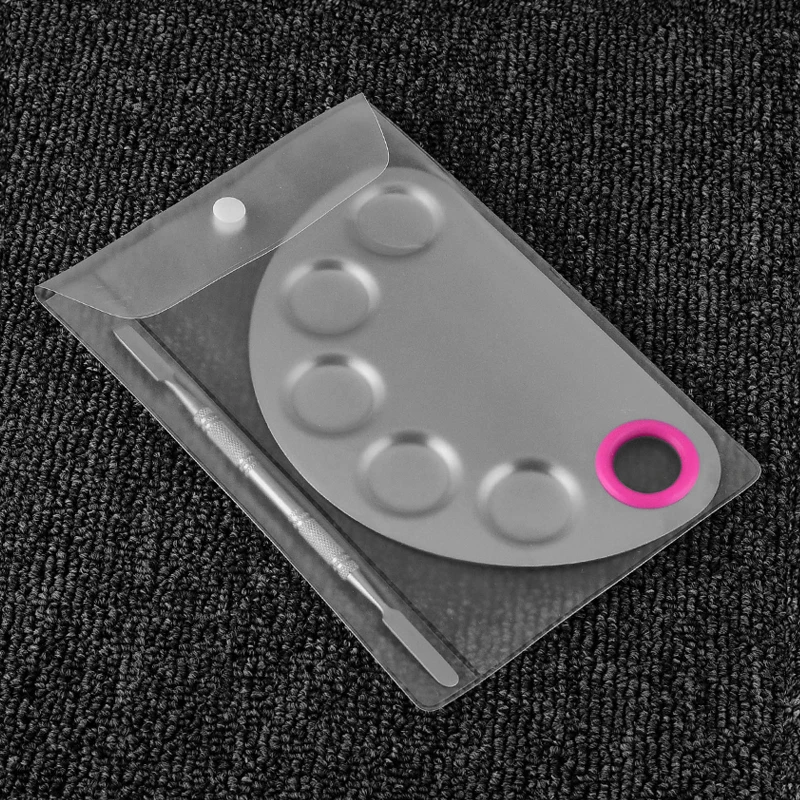 Палетка красок из нержавеющей стали для акварели акриловый макияж металлическая