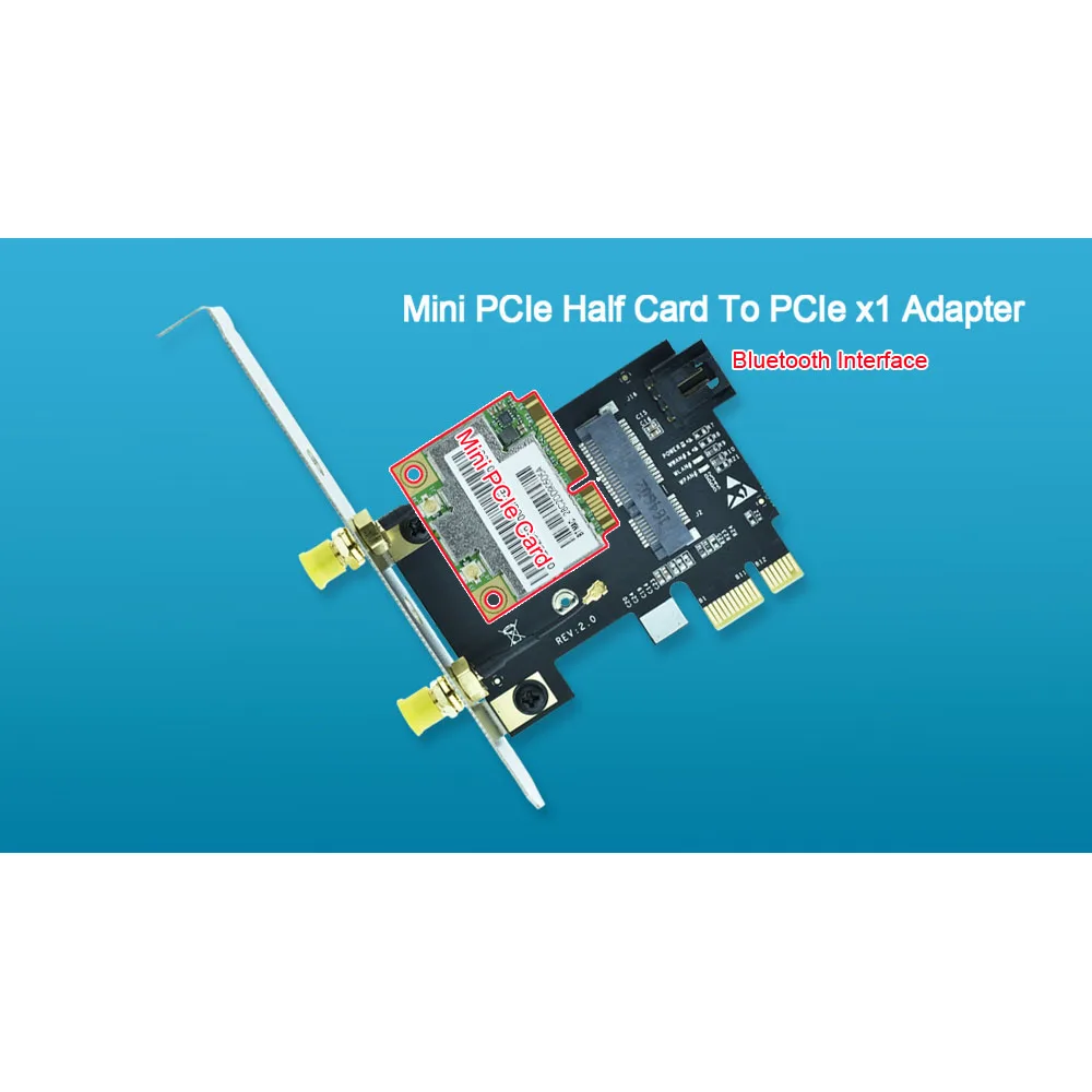 Половина мини PCIe WiFi карта к PCIe x1 адаптер мини PCI-E к PCI-E 1x для Intel 5100 6200 6300 7260HMW 3160HMW AR5B22 AR9280