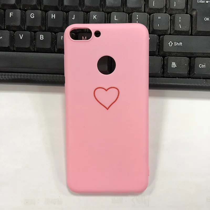 Чехол для телефона с надписью Love Heart Huawei P Smart 5 65 дюйма мультяшный двойной ТПУ