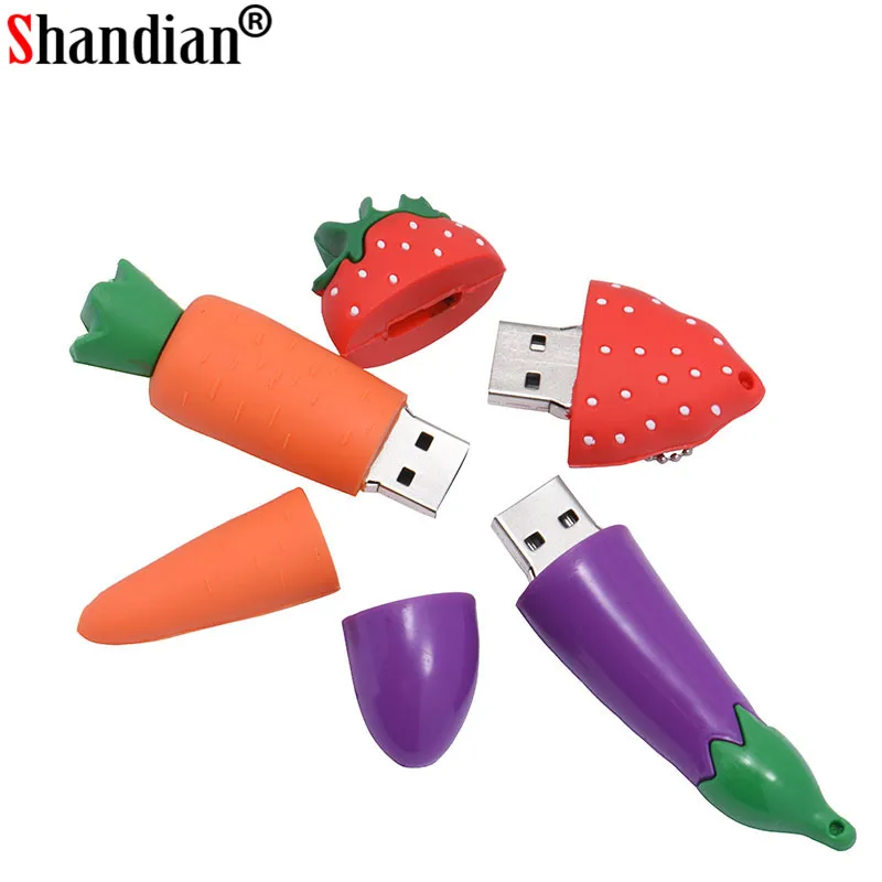 USB флеш накопитель POWERONE fruit chili флешка с изображением ананаса карта памяти моркови