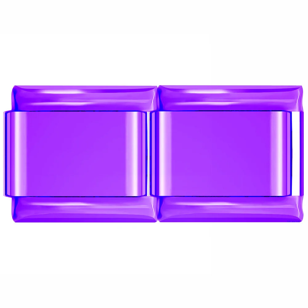 Purple Hapiship 9 мм ширина Дейзи золото серебро черная Роза итальянский Шарм Подходит 9 мм браслет из нержавеющей стали ювелирных изделий DJ127 - Окраска металла: Purple