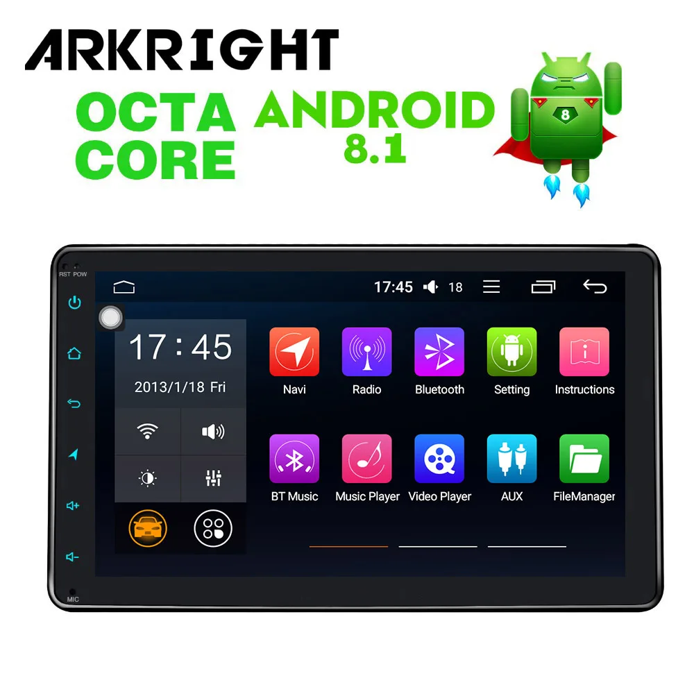 ARKRIGHT 9 &quotавтомобильный Радио Аудио стерео/головное устройство Восьмиядерный 4 + 32