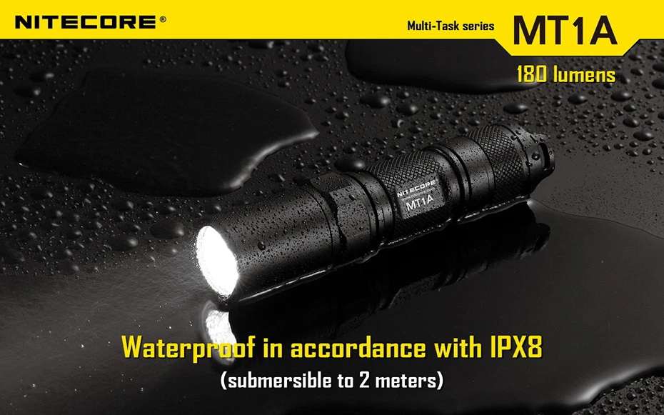 NITECORE MT1A компактный портативный открытый мини-фонарик из алюминия AA батареи фонарик