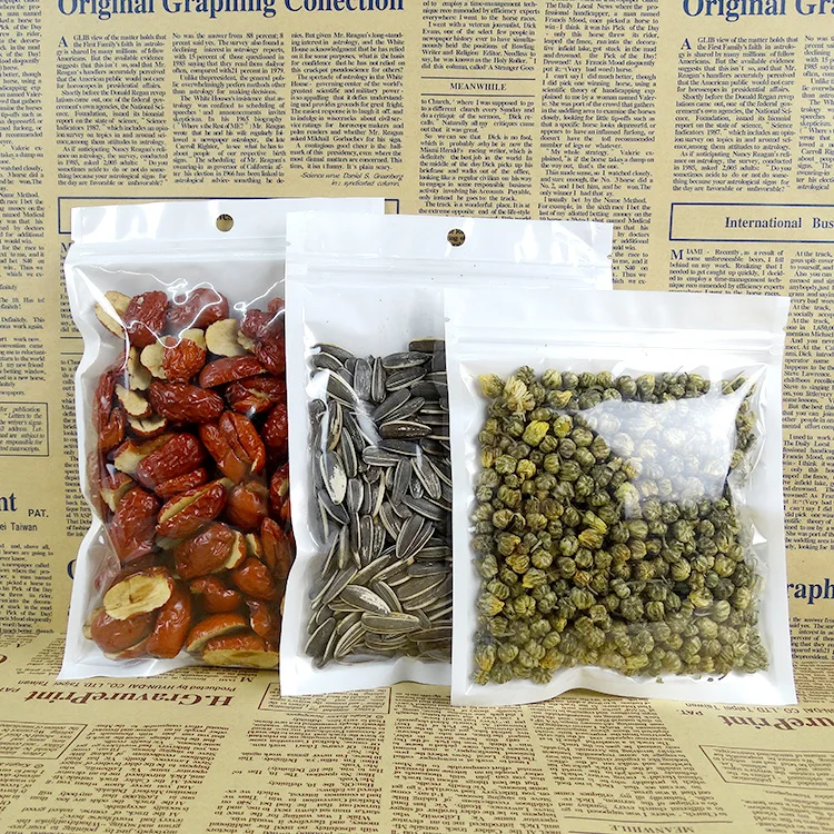 100 шт/партия 26*34 см белая полупрозрачная БОПП жемчужная пленка ziplock сумка