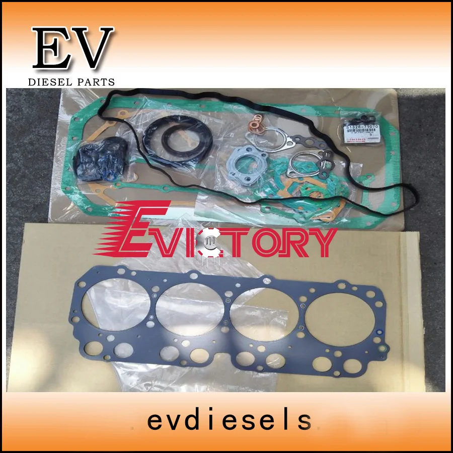 

For Hino bus truck N04C N04CT Full cylinder head gasket kit with genuine valve oil seal