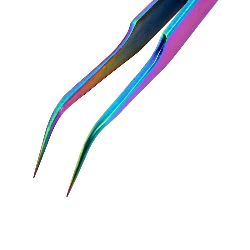 2 шт./компл. прямой Изогнутый пинцет из нержавеющей стали наклейки для ногтей