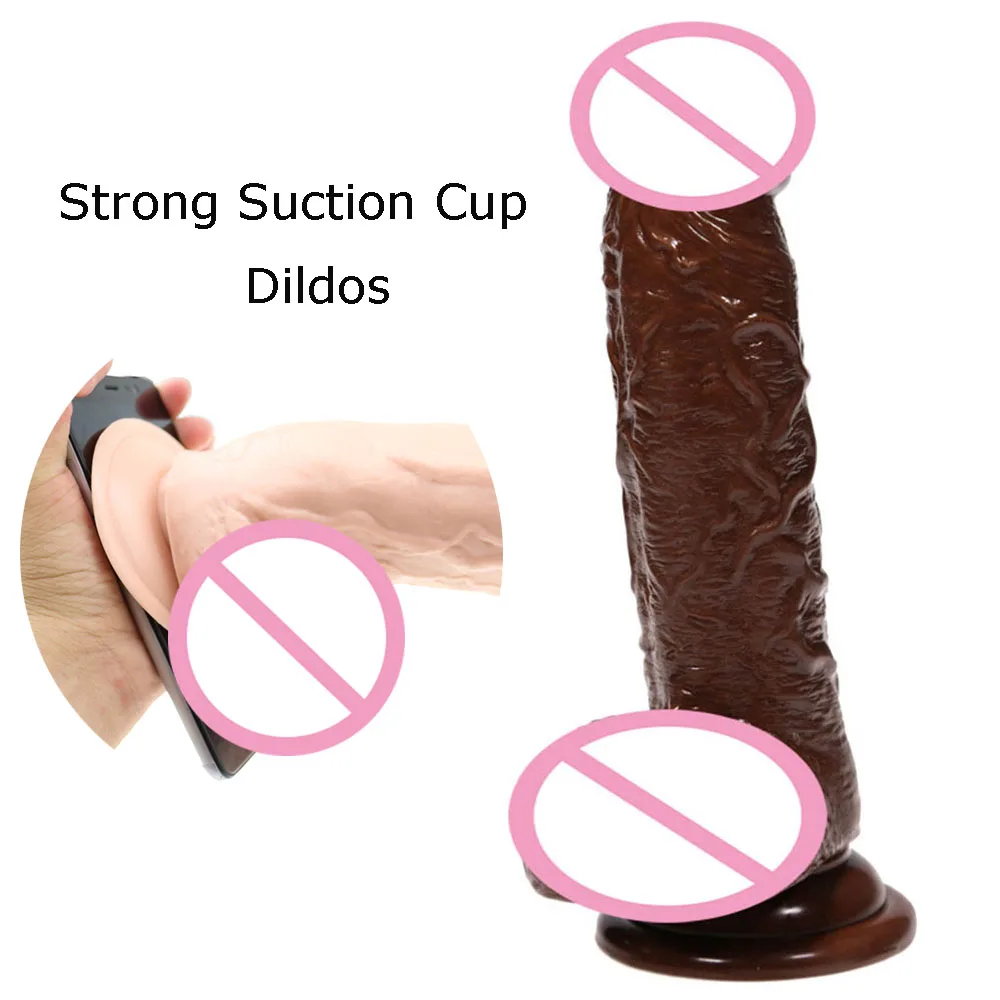 Реалистичные фаллоимитаторы без запаха для женщин с сильной присоской мягкие
