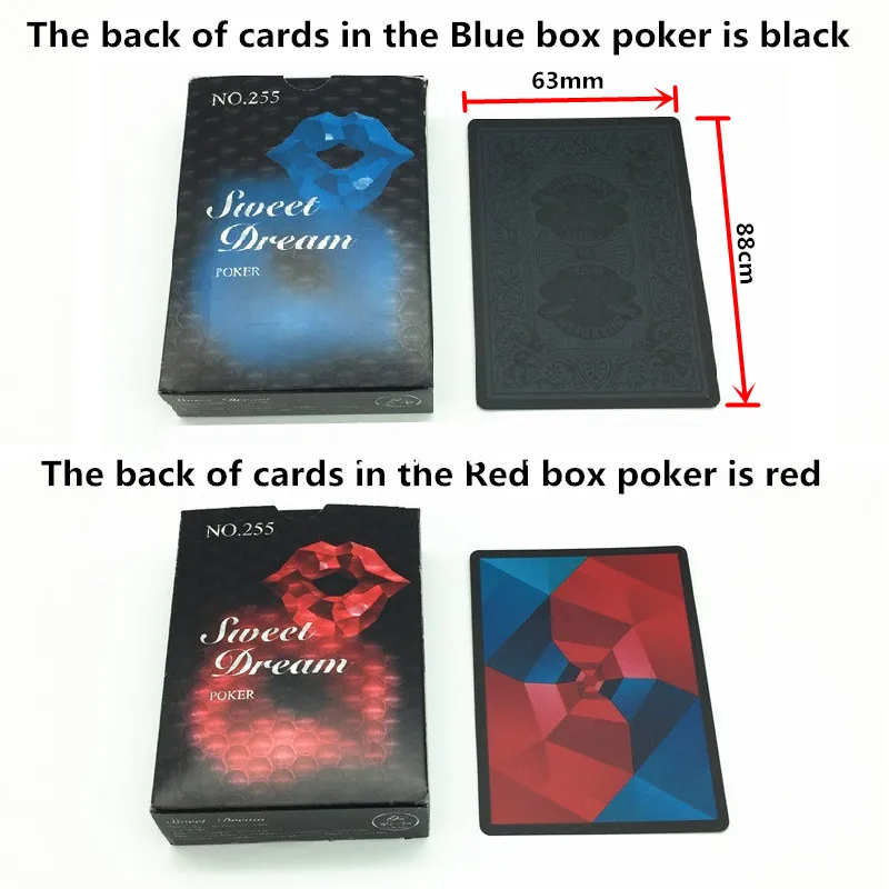 2018 новые пластиковые игральные карты красного и синего цвета водонепроницаемые